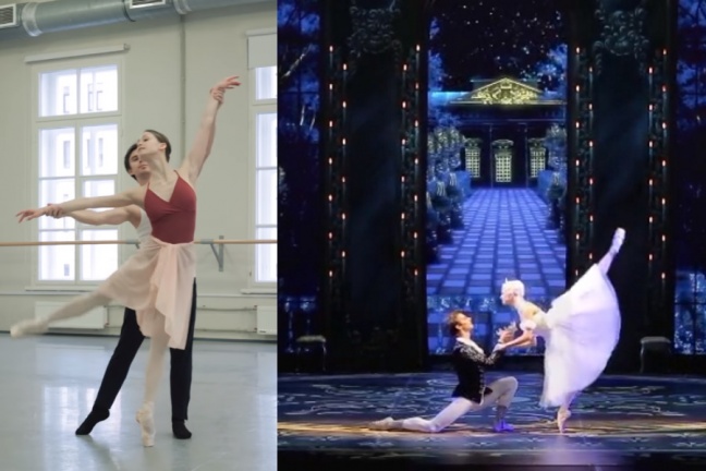 Το μπαλέτο Cinderella με αστέρια του μπαλέτου στο Mikhailovsky Theatre - Video από τις πρόβες