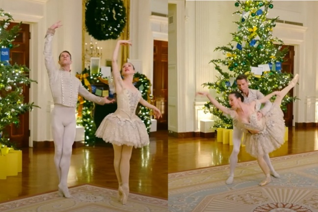 Το American Ballet Theatre χορεύει στον Λευκό Οίκο για τα Χριστούγεννα (video)