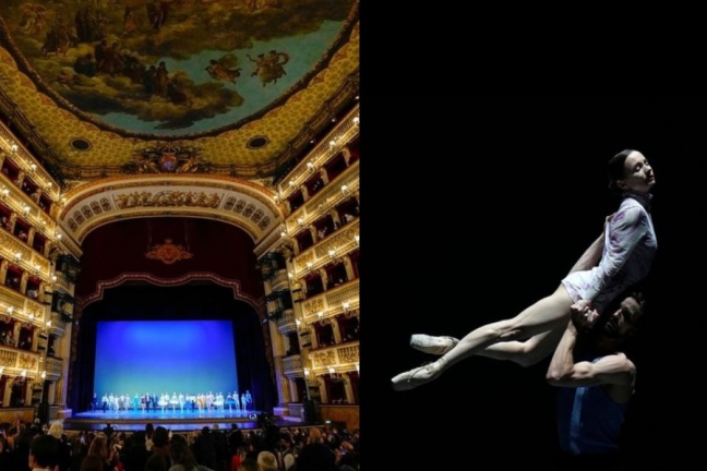 Χορευτές από την Ουκρανία και τη Ρωσία χόρεψαν στη Νάπολη κάνοντας έκκληση για ειρήνη
